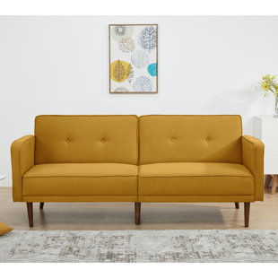 Wayfair shop yellow sofa